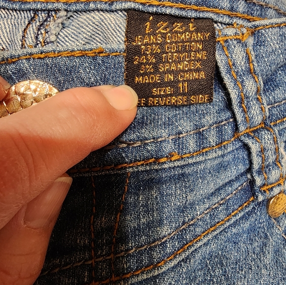 Izzi Embroidered Heart Jeans, Size 11 - Picture 5 of 10